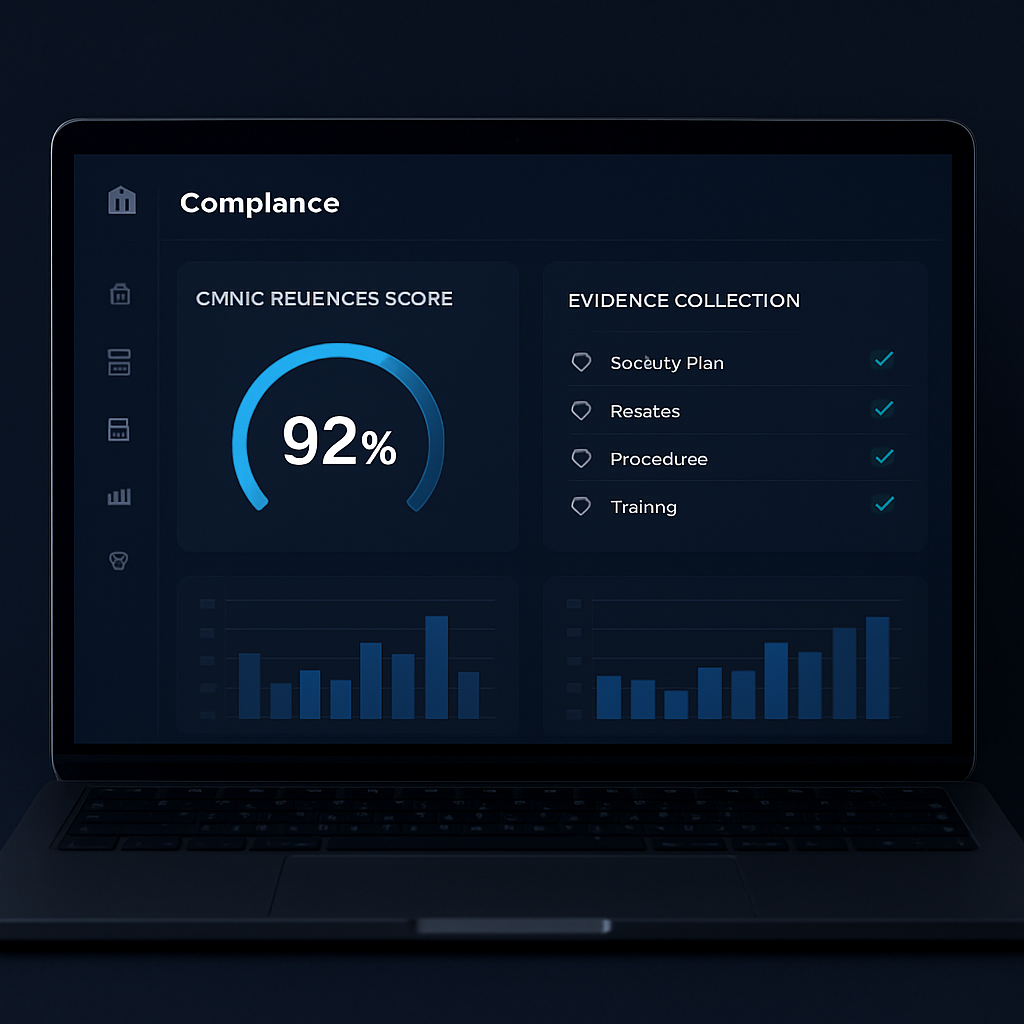 Cybersecurity readiness dashboard concept